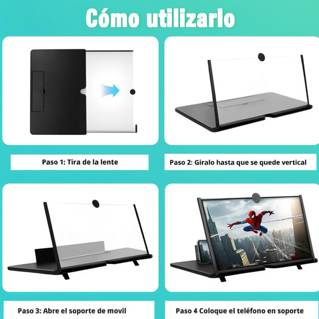 Amplificador de pantalla móvil